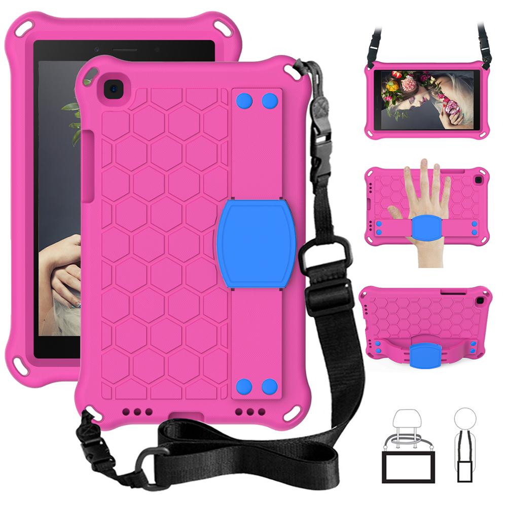 เคส Samsung Galaxy Tab A 8.0 (2019) SM-T290 T295 T297 #เคสกันกระแทกลายรังผึ้งพร้อมสายคล้องไหล่ EVA Tablet Hybrid Shell with Shoulder Strap