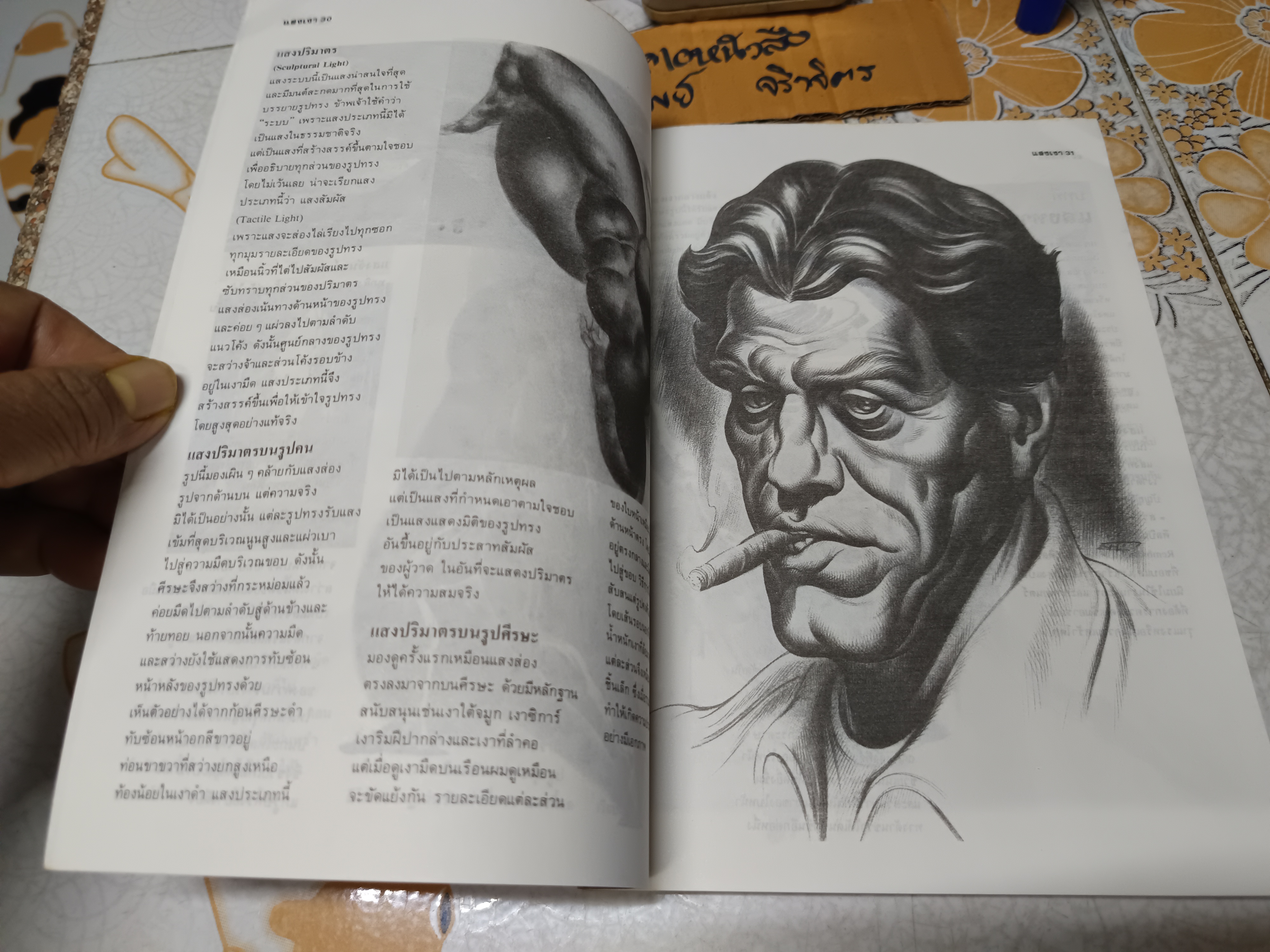 แสงเงา : เนื้อหาและการสร้างสรรค์ แปลจาก Dynamic Light and Shade ของเบอร์น โฮการ์ธ โดย นิวิต หะนนท์ พิมพ์ครั้งแรกพ.ศ 2530