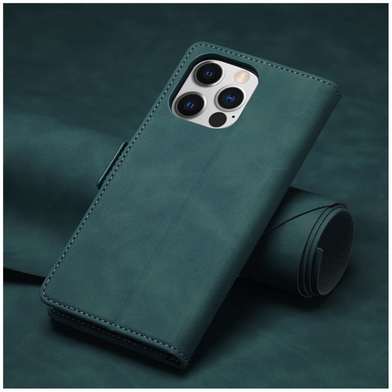 เคส iPhone 14 Pro Max #เคสฝาพับหนัง PU สไตล์กระเป๋าสตางค์พร้อมช่องใส่การ์ด Luxury Flip Stand Card Phone Leather Wallet