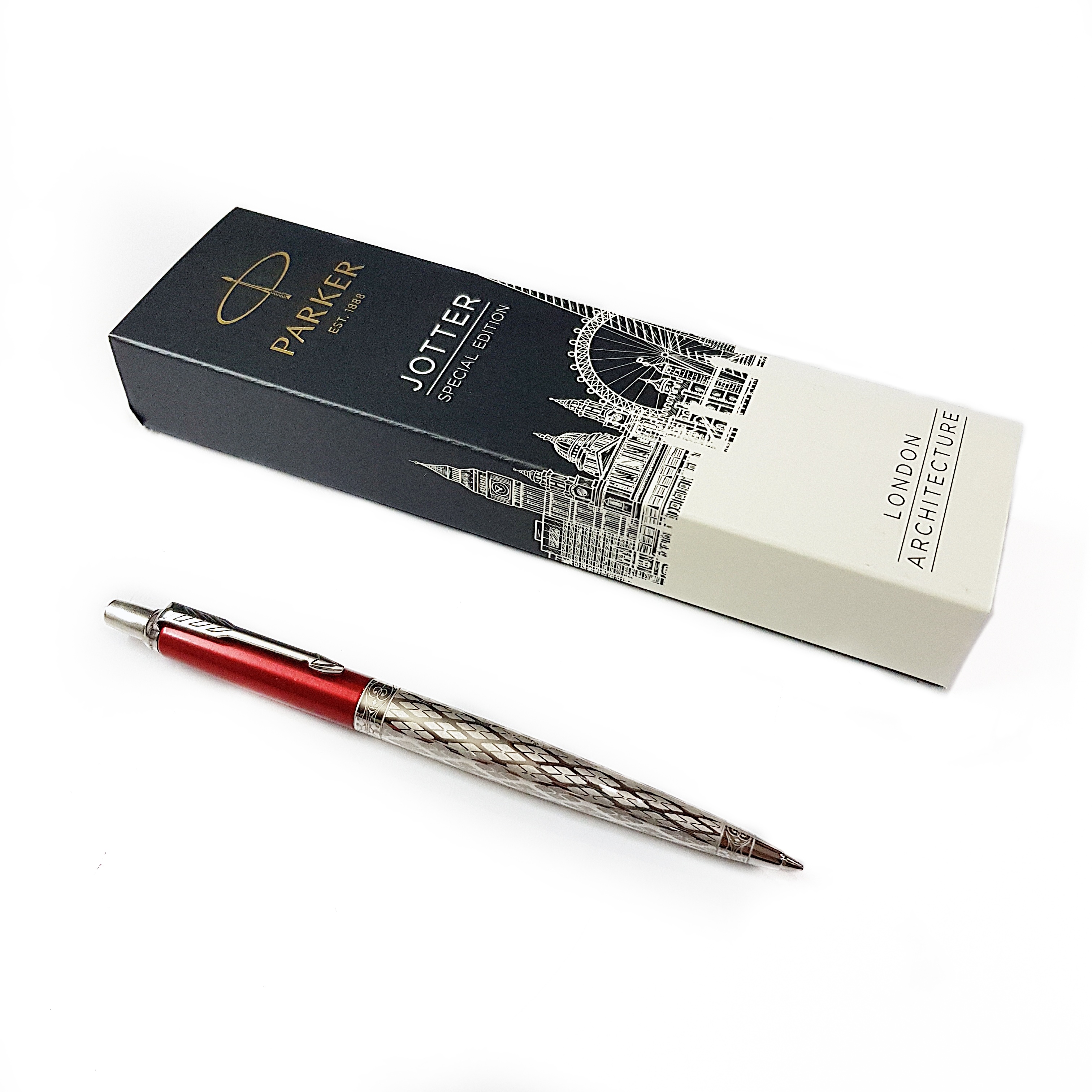 ปากกาลูกลื่น Parker รุ่น Jotter London Architecture สีClassic Red