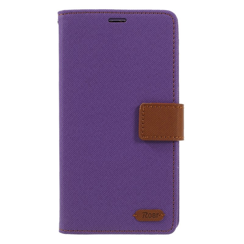Case Asus ZenFone Max Pro (M1) ZB602KL #เคสฝาพับแบบกระเป๋าสตางค์ ROAR KOREA Twill Leather Wallet
