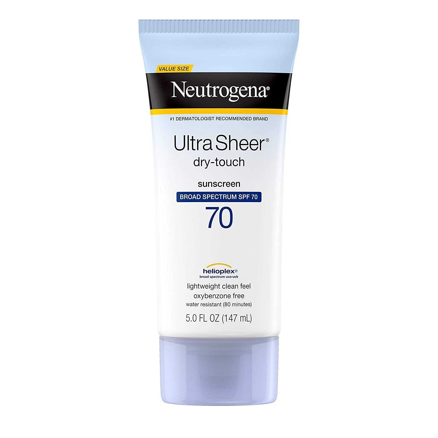 NEUTROGENA Ultra Sheer Dry-Touch Sunscreen SPF70 147ml นูโทรจีน่า โลชั่นกันแดด