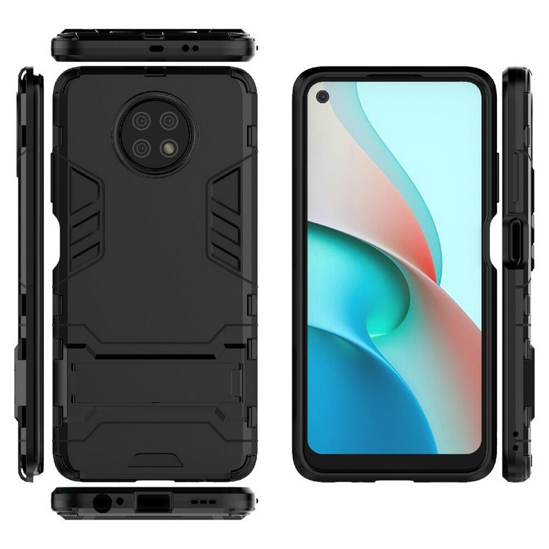 Case Redmi Note 9T 5G #เคสฝาหลังพลาสติก ไฮบริด TPU + Kickstand