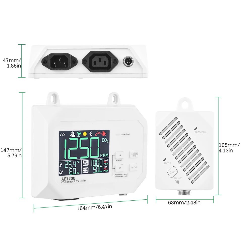 เครื่องควบคุมการจ่ายคาร์บอนไดร์ออกไซต์ CO2 Monitor & Controller