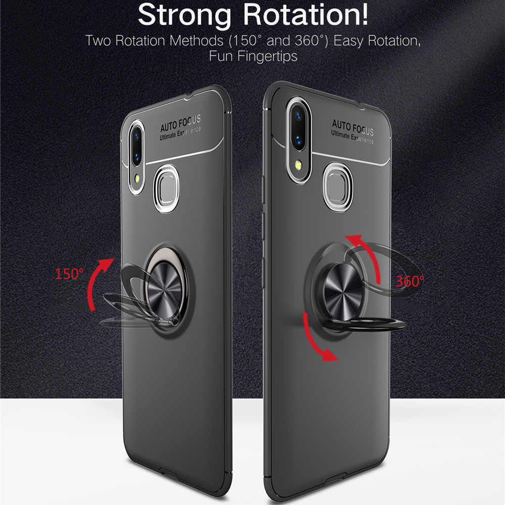 Case Huawei nova 3 #เคสฝาหลัง TPU Finger Ring Kickstand (Built-in Magnetic Metal Sheet)