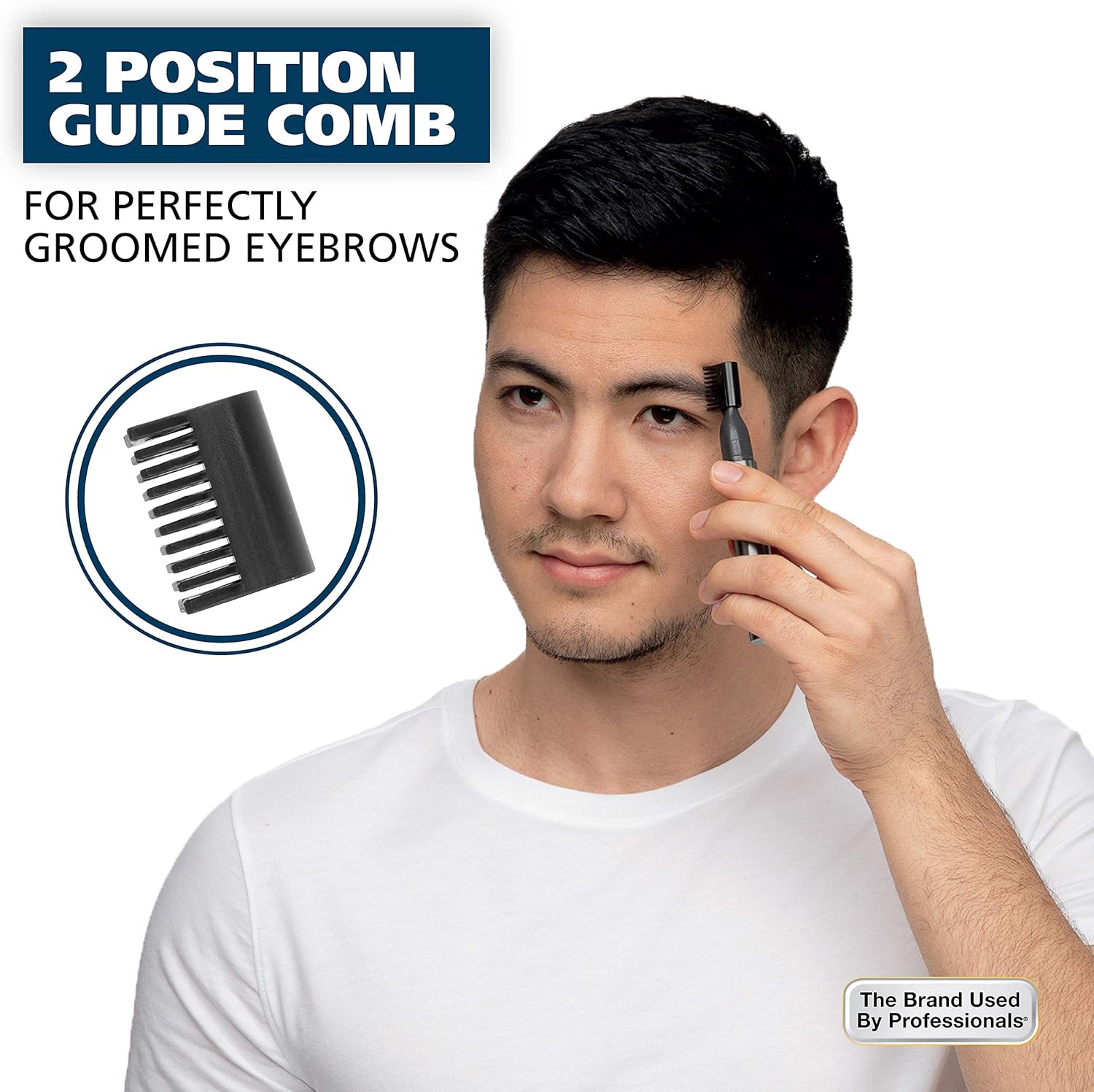 Wahl® Micro GroomsMan Powerful Precision 2 in 1 Detailer Model.5640-600 ตัดแต่งขนในหู จมูก คิ้ว ถอดหัวได้ กันน้ำ