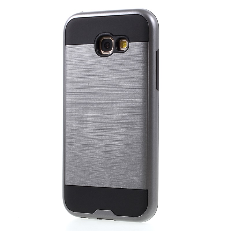 Case Samsung Galaxy A7 2017 #เคสฝาหลังพื้นผิวแปรง ไฮบริด พลาสติก + TPU สวยหรูโดดเด่นและทันสมัย