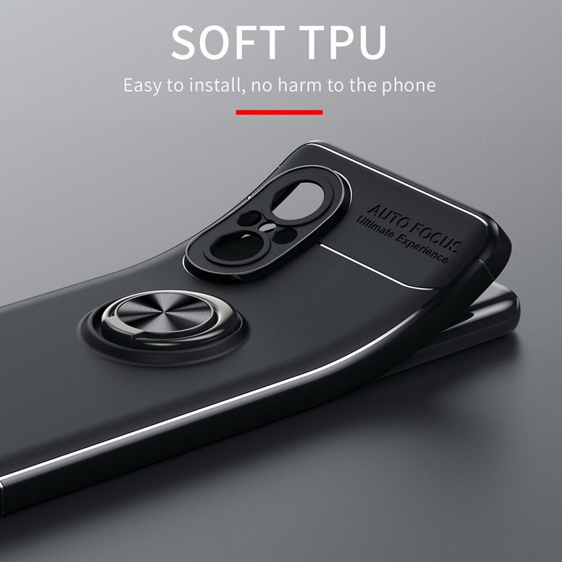เคส Huawei Nova 9 SE #เคสฝาหลัง TPU นิ่มมีแหวนสวมนิ้ว Finger Ring Kickstand