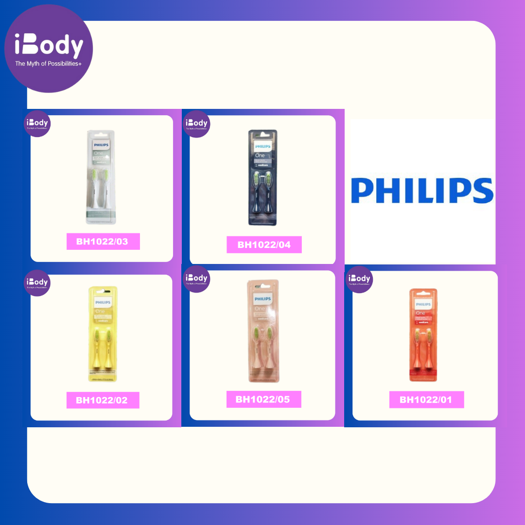 (PHILIPS®) One By Sonicare 2 Brush Heads ฟิลิปส์ หัวแปรงสีฟันไฟฟ้า 2 ชิ้น