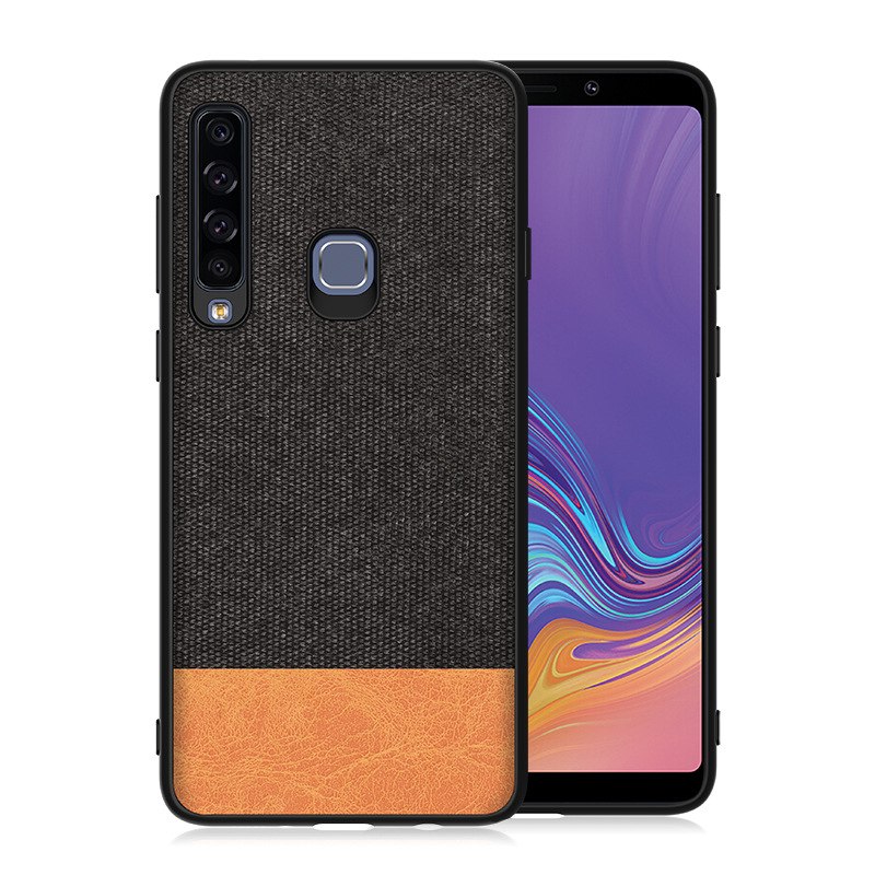 Case Samsung Galaxy A9 (2018) #เคสฝาหลังรูปแบบ Cloth Texture PU Leather + TPU
