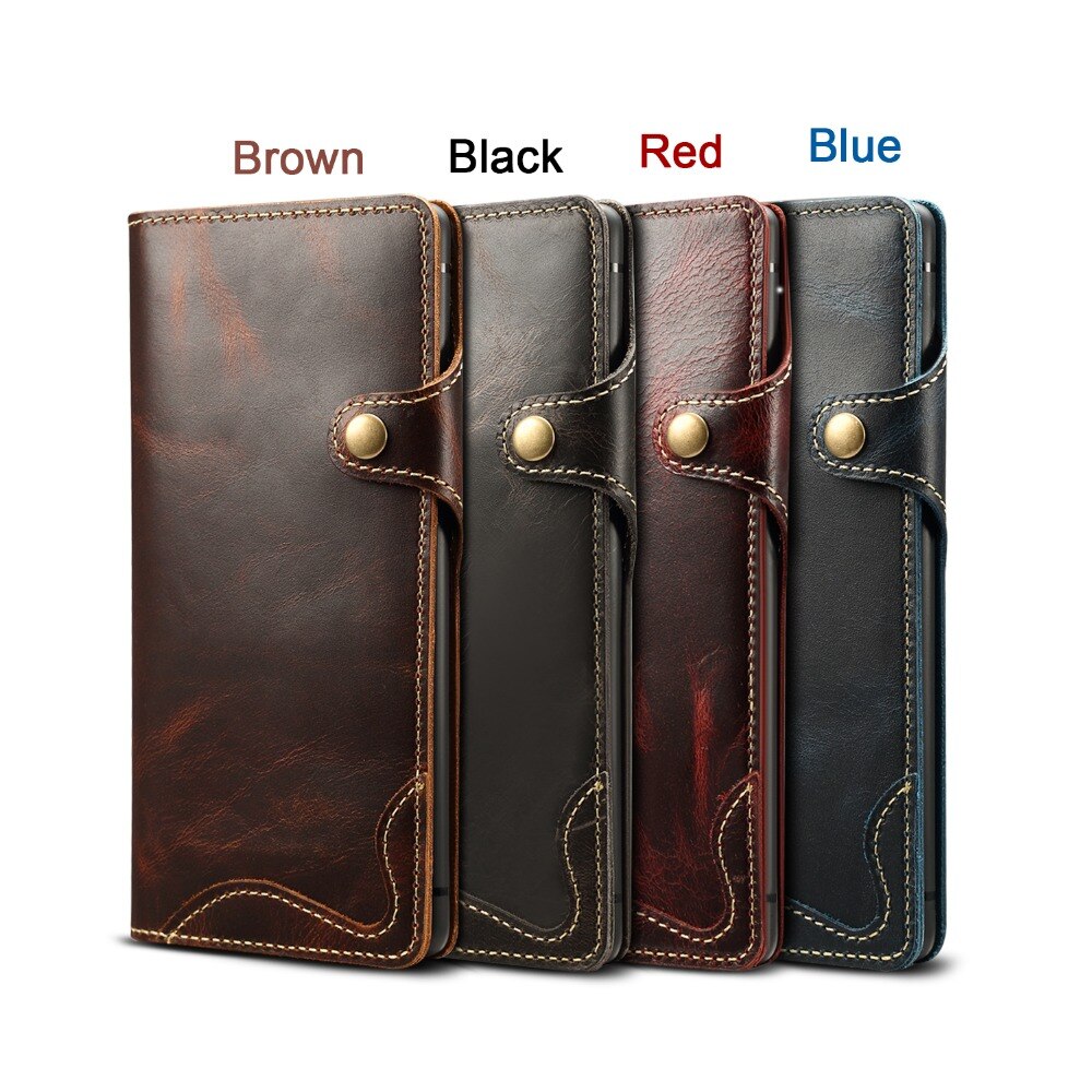 Case iPhone 12 Pro Max #เคสฝาพับหนังแท้พร้อมสายคล้อง Genuine Wallet Leather Phone Cover with Lanyard