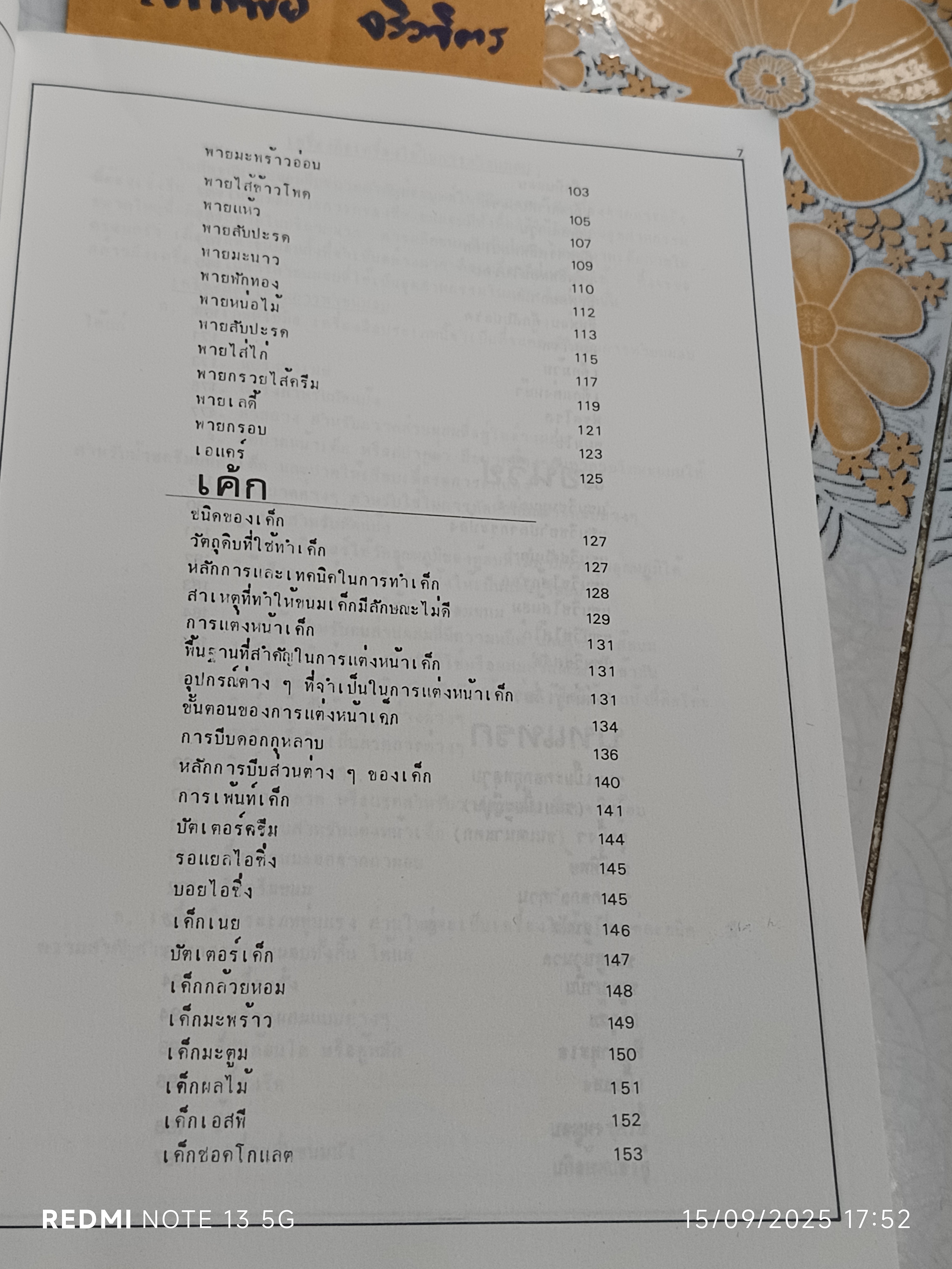 หนังสือขนมอบ โดย ทิพาวรรณ เฟื่องเรือง ,พิมพ์พ.ศ 2525