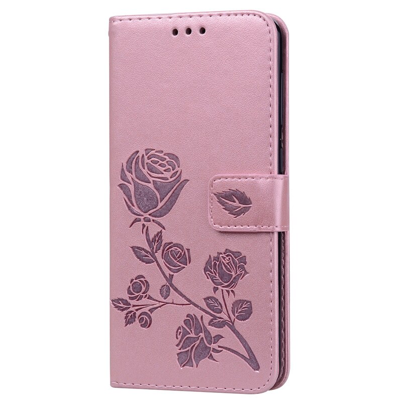 Case Huawei P40 #เคสฝาพับหนัง PU ลายดอกกุหลาบแบบกระเป๋าสตางค์ HAT PRINCE Imprinted Rose Leather