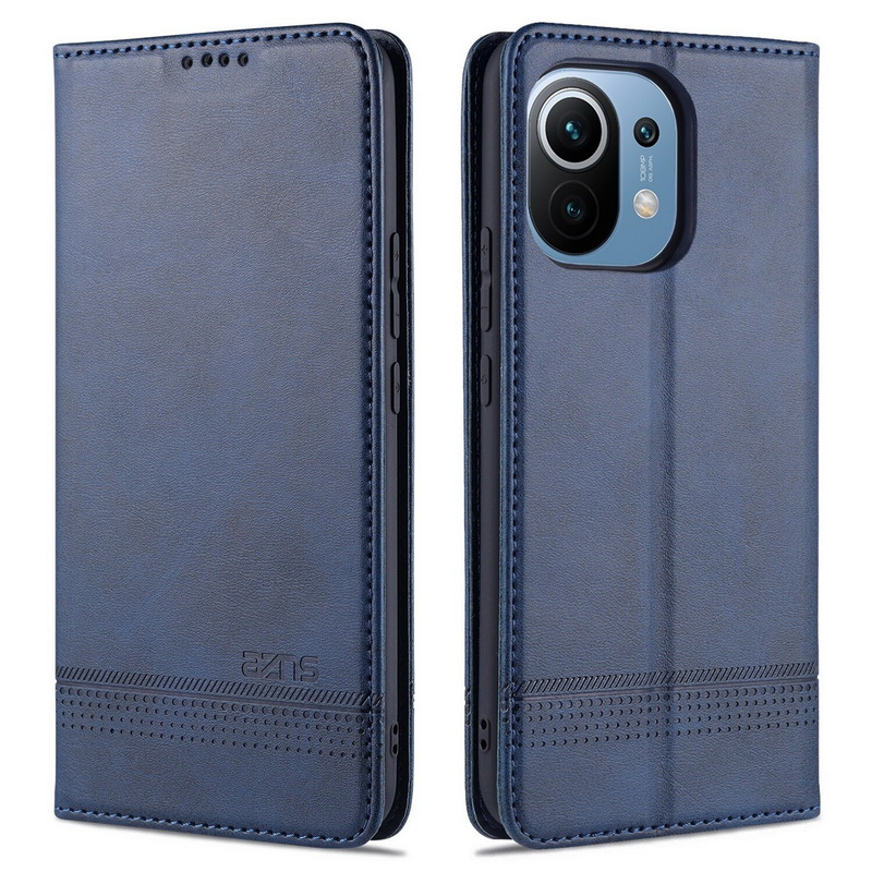เคส Xiaomi Mi 11 #เคสฝาพับ AZNS สไตล์ Retro หนัง PU มีช่องเสียบการ์ด