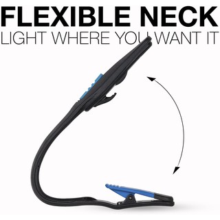 Energizer® Clip on Book Light ไฟ LED แบบหนีบ ใส่ถ่าน ไฟฉาย ไฟอ่านหนังสือ