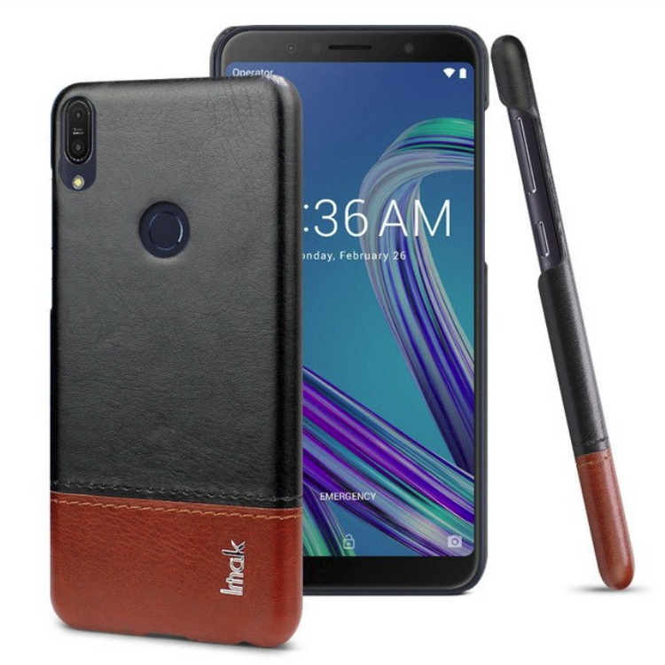 เคส Asus Zenfone Max Pro (M1) ZB601KL #เคสฝาหลังพลาสติกเคลือบหนัง PU IMAK Ruiyi Series