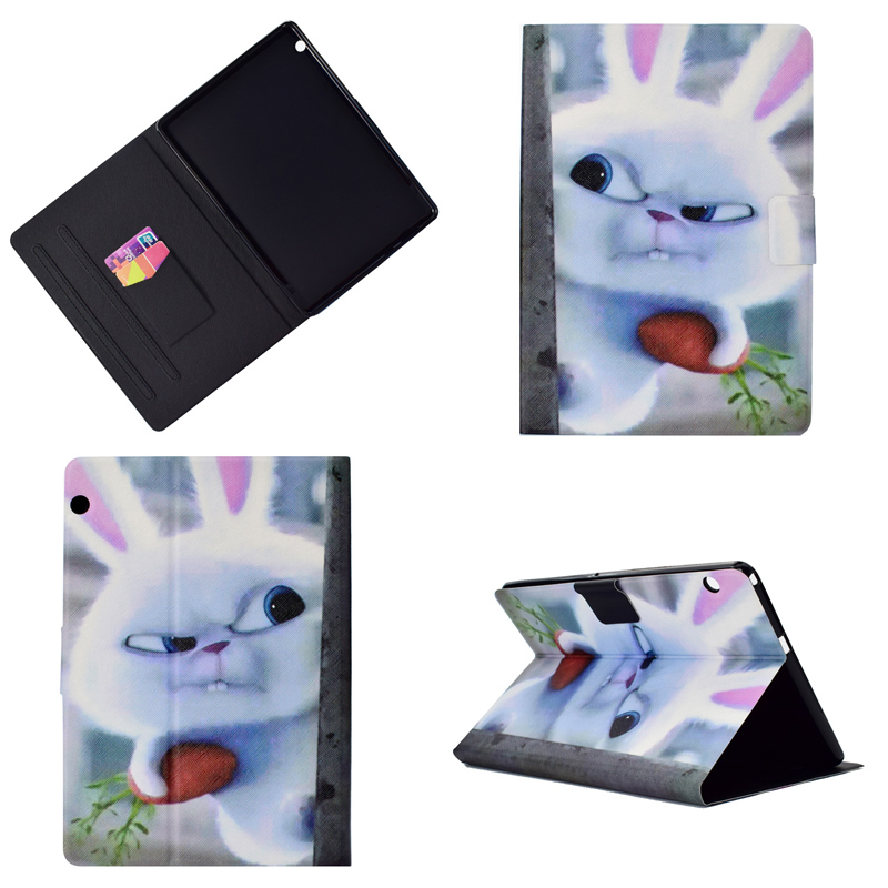 Case Huawei MediaPad T3 10 #เคสฝาพับหนัง PU พิมพ์ลาย Pattern Printing Stand Leather Tablet Cover