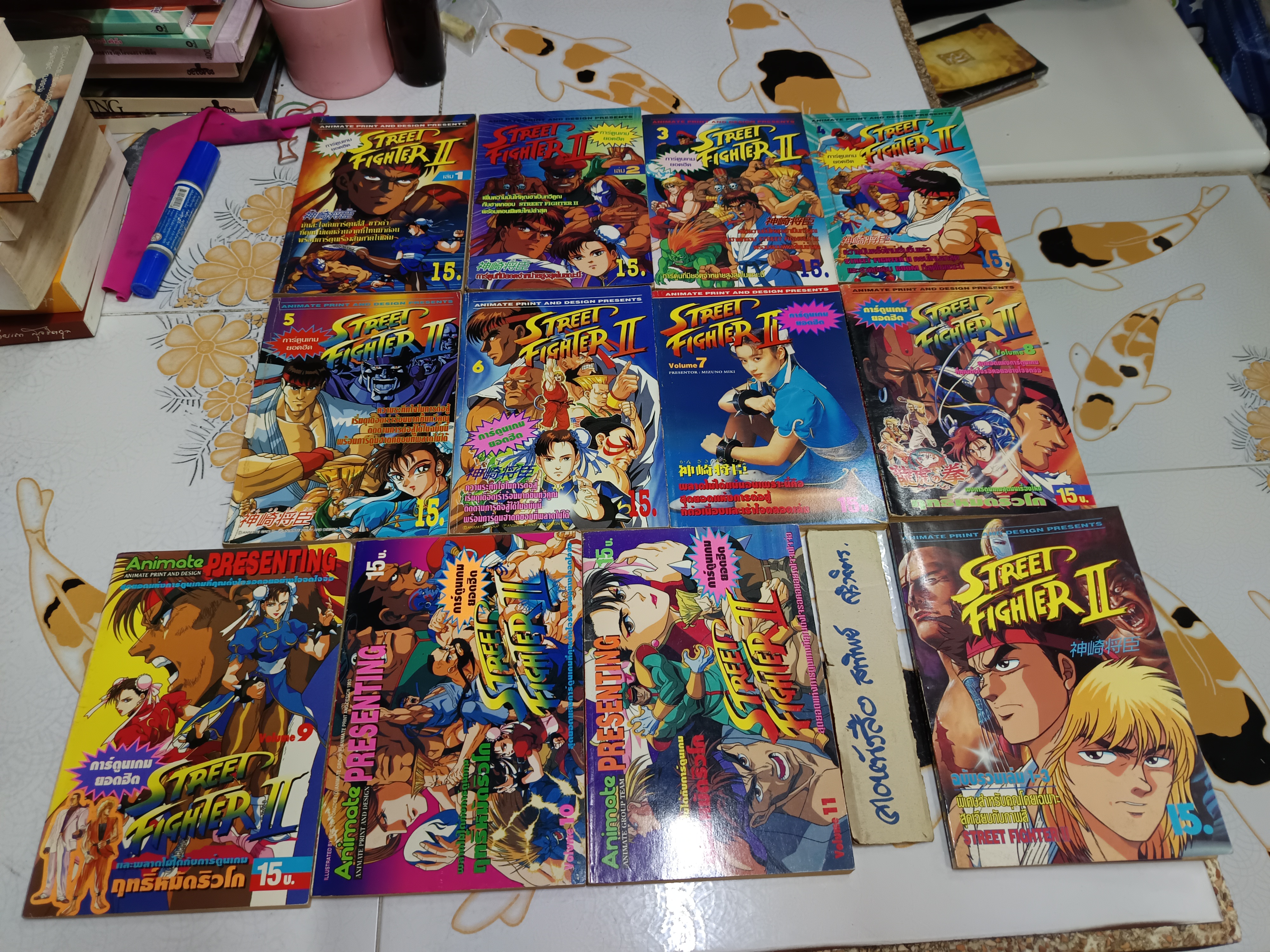 STREET FIGHTER II (เล่ม 1-11 พิมพ์ออกมาแค่นี้) + เล่มพิเศษ พิมพ์เก่า อนิเมท Animate **สินค้าหมด**