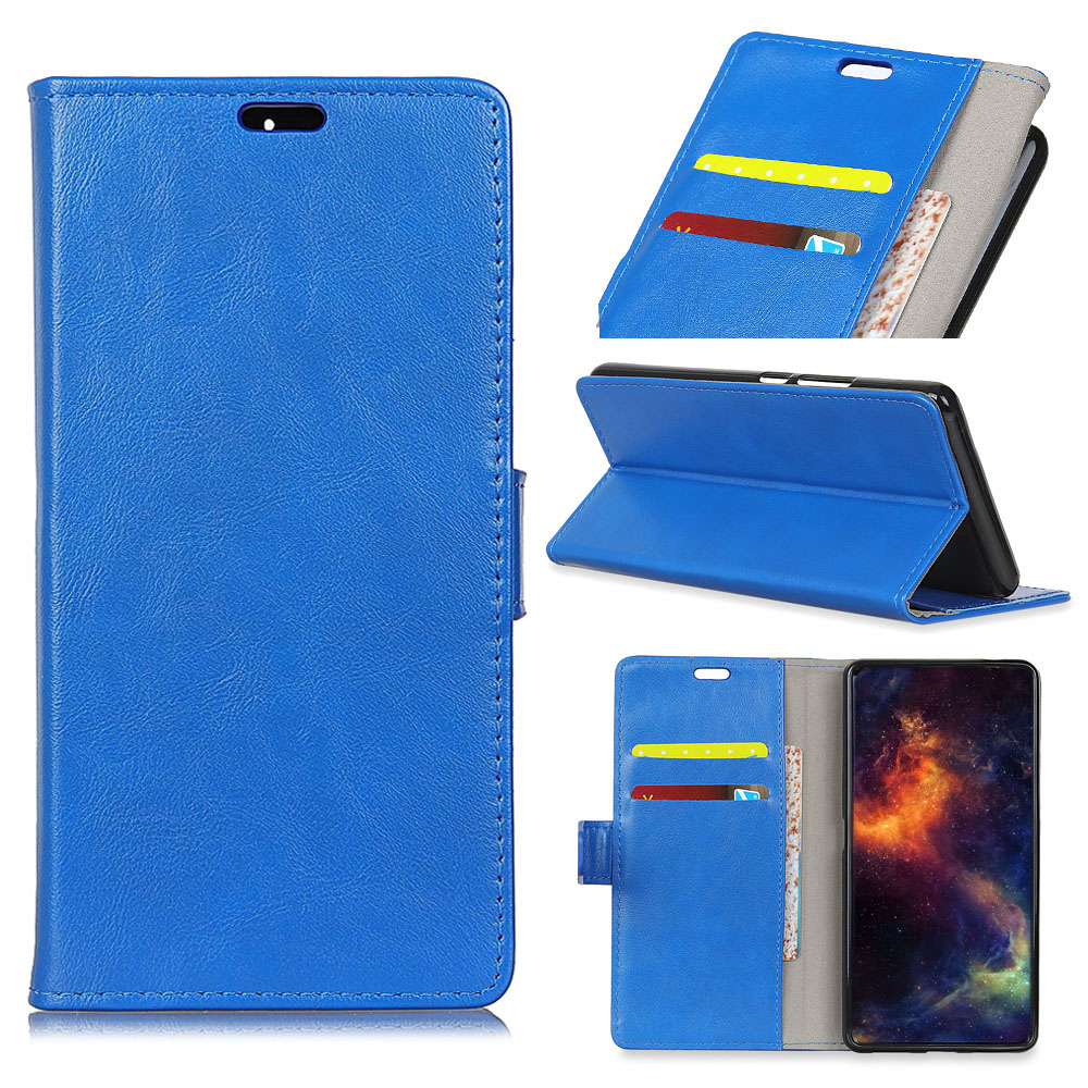 Case Samsung Galaxy A7 (2018) #เคสฝาพับหนัง PU ผิวหนังม้า Crazy Horse Grain Leather