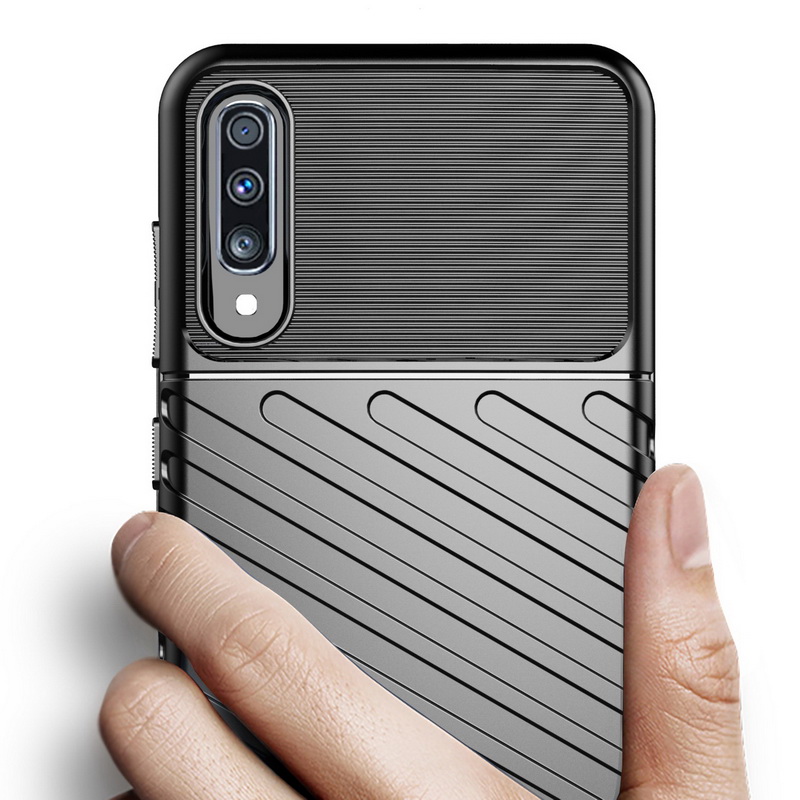 Case Samsung Galaxy A50 / A50s / A30s #เคสฝาหลัง TPU อ่อน Thunder Series Twill Texture Soft TPU