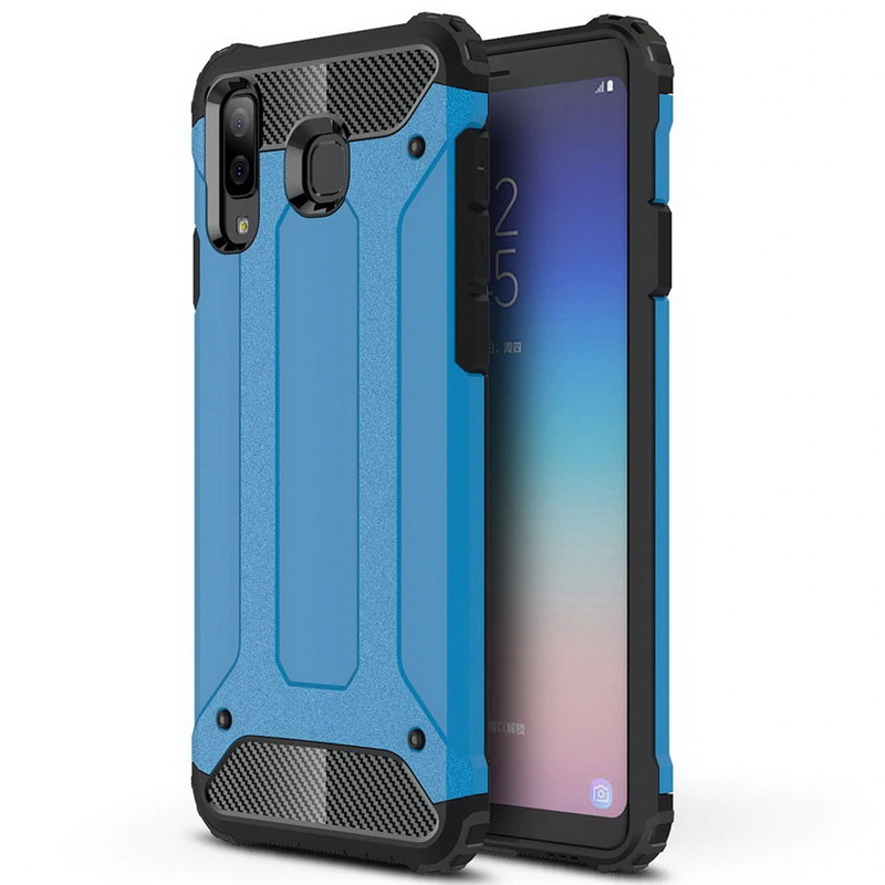 Case Samsung Galaxy A8 Star #เคสฝาหลังเกราะป้องกัน ไฮบริด พลาสติก+TPU Heavy Duty Rugged Hybrid