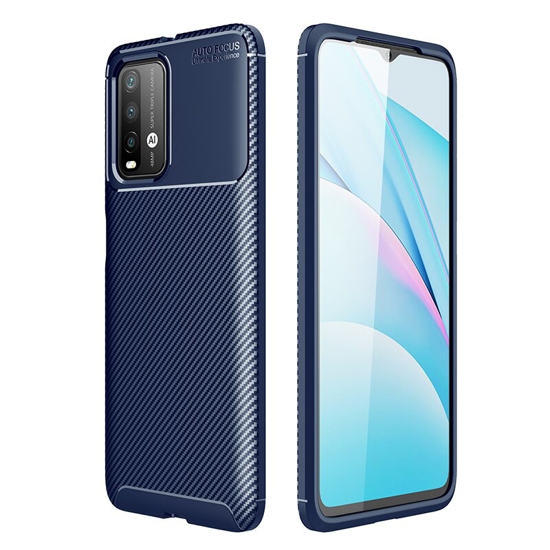 เคส Redmi 9T #เคสฝาหลังนิ่ม Carbon Fiber Anti-drop TPU Protection