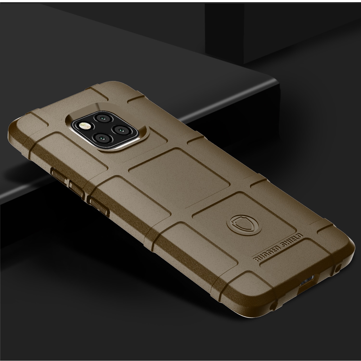 เคส Huawei Mate 20 Pro #เคสฝาหลัง Rugged Shield Series Soft Silicone Shock Absorption Matte กันกระแทก