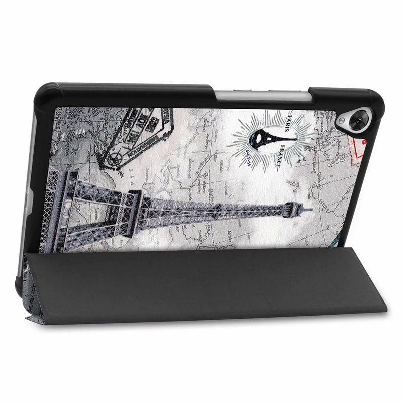 เคส Huawei MediaPad M6 8.4 #เคสฝาพับหนัง PU พิมพ์ลาย Patterned Tri-fold Stand Leather Smart Case