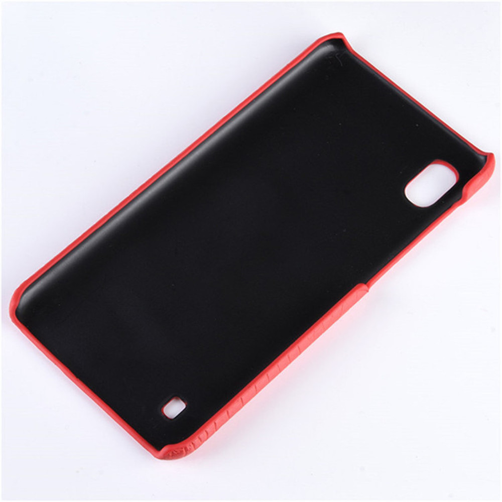 Case Samsung Galaxy A10 #เคสฝาหลัง KSQ พลาสติกแข็งเคลือบหนัง PU ลายหนังจระเข้