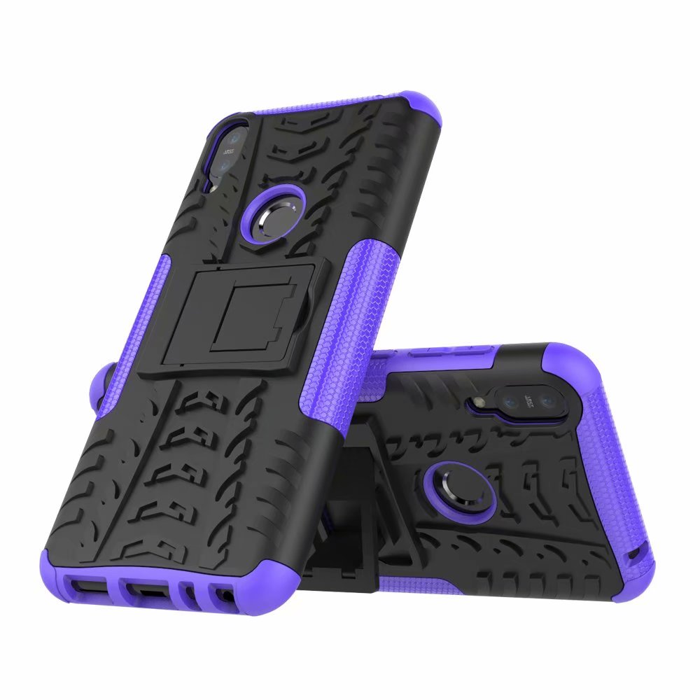 เคส Asus Zenfone Max Pro (M1) #เคสฝาหลังกันลื่น Cool Tyre Pattern Kickstand (PC + TPU)