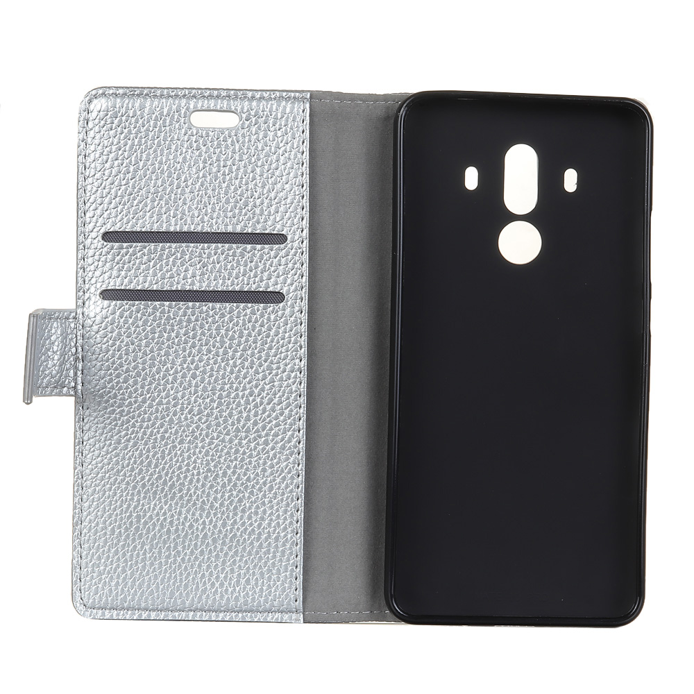 เคส Huawei Mate 10 Pro #เคสฝาพับสไตล์กระเป๋าสตางค์หนัง PU ผิวลิ้นจี่ ปิดแม่เหล็กสีสันสวยงาม