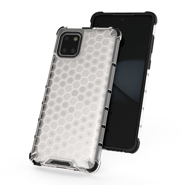 เคส Samsung Galaxy Note 10 Lite #เคสฝาหลังกันกระแทก Honeycomb Shock Absorber TPU + PC + Silicone Hybrid