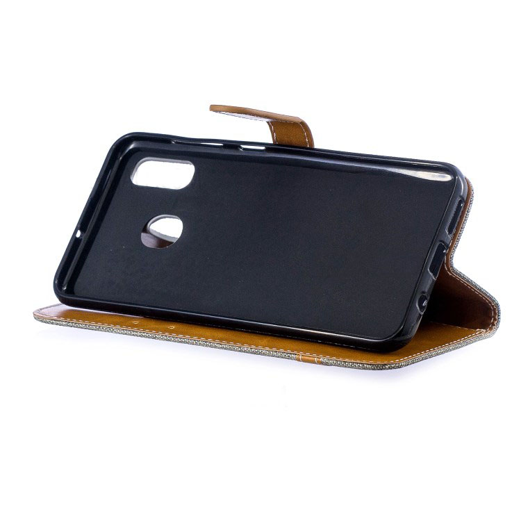 Case Samsung Galaxy A30/A20 #เคสฝาพับหนัง PU พร้อมสายคล้องมือ สีสันสดใส