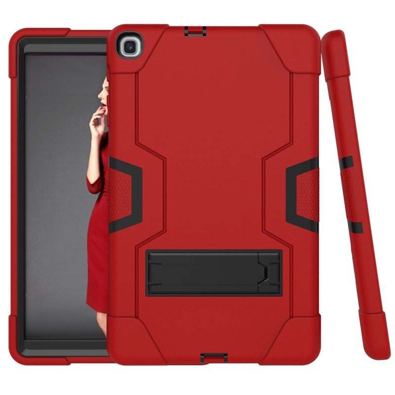 Case Samsung Galaxy Tab A 10.1 (2019) SM-T510 SM-T515 #เคสฝาหลังกันกระแทก Kickstand PC Silicone Armour Defender