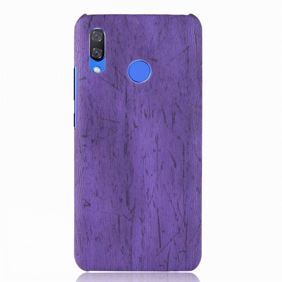 เคส Huawei nova 3i #เคสฝาหลังพลาสติกแข็งเคลือบผิวลายไม้สีสันสดใส Wood Texture PU Leather Coated