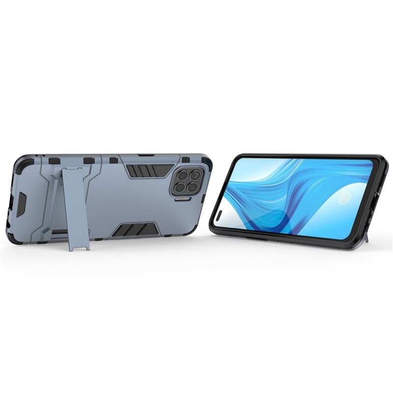 Case OPPO A93 #เคสฝาหลังกันลื่น Cool Tyre Pattern Kickstand (PC + TPU)