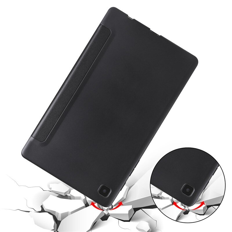 Case Samsung Galaxy Tab A7 Lite 8.7" (T220,T225) #เคสฝาพับหนัง PU แบบ 3 พับ Tri-fold Stand Design Shockproof PU Leather TPU Protective Case