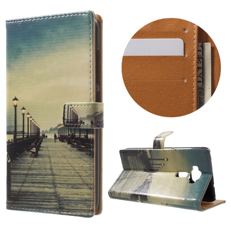 เคส Asus Zenfone 3 ZE520KLเคสฝาพับพิมพ์ลาย สไตล์กระเป๋าสตางค์พับตั้งได้