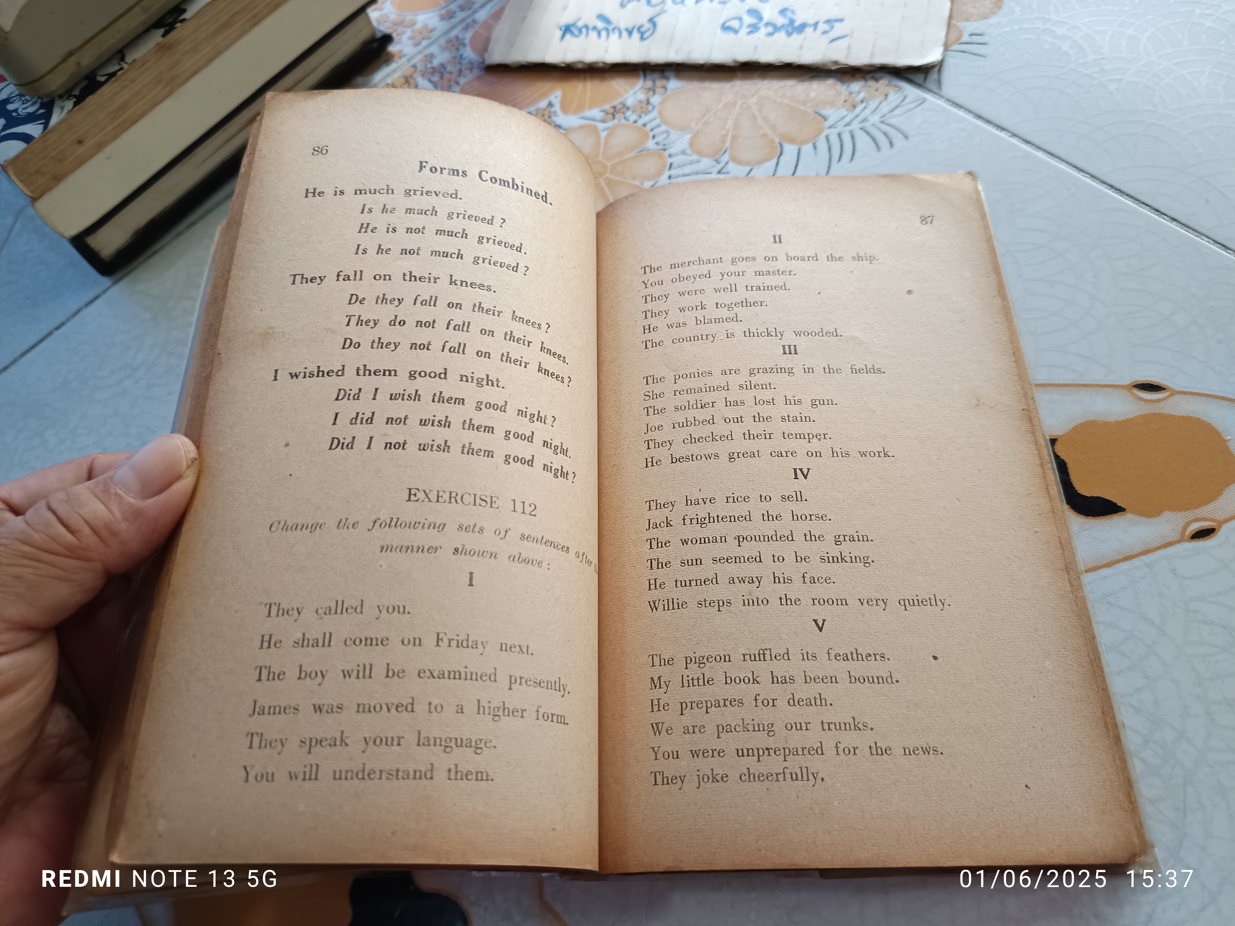 Class - Work in English Book 1 Assumption College , Oriental Avenue , Bangkok 1956 **สินค้าหมด*"