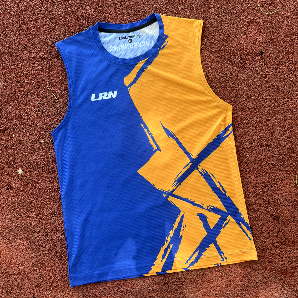 เสื้อวิ่งพิมพ์ลาย LRN Collection 02 เนื้อผ้า Micro Mesh สำหรับวิ่งมาราธอน (MM08)