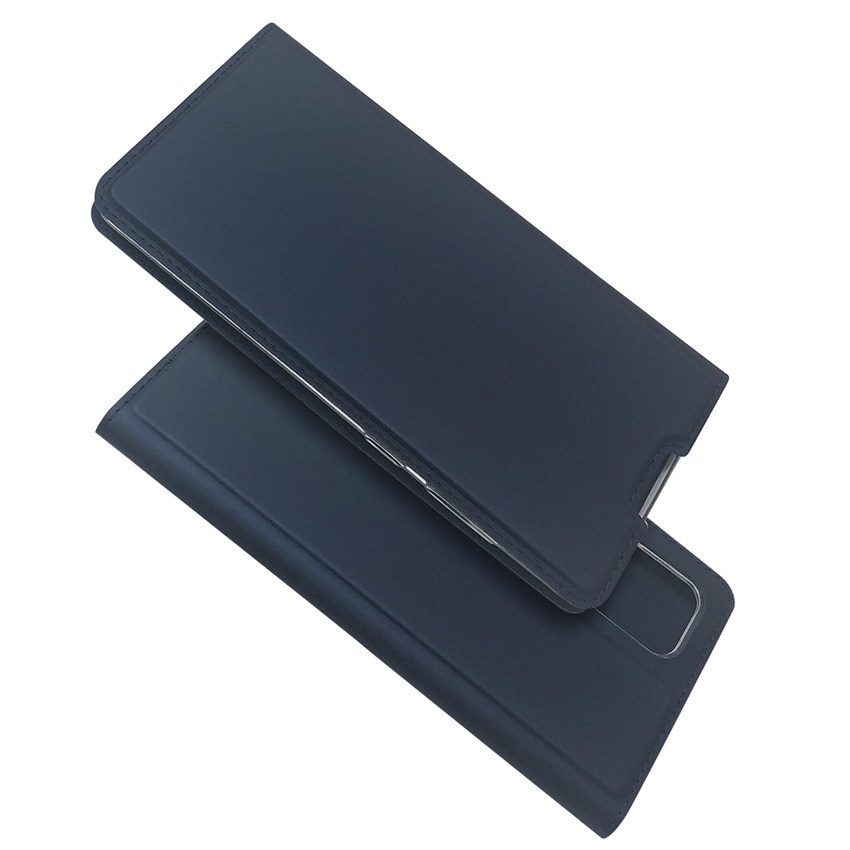 Case Samsung Galaxy Note 10 Lite #เคสฝาพับหนัง PU Magnetic Adsorption Stand Leather Card Holder