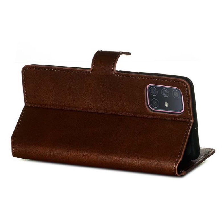 Case Samsung Galaxy A71 5G SM-A716F #เคสฝาพับหนัง PU แบบกระเป๋าสตางค์ Classic Wallet Leather Stand Phone Cover