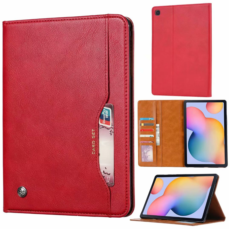 Case Samsung Galaxy Tab S6 Lite 10.4 SM-P610 SM-P615 SM-P617 #เคสฝาพับหนัง PU พับตั้งได้ PU Leather Protection Flip Case with Stand