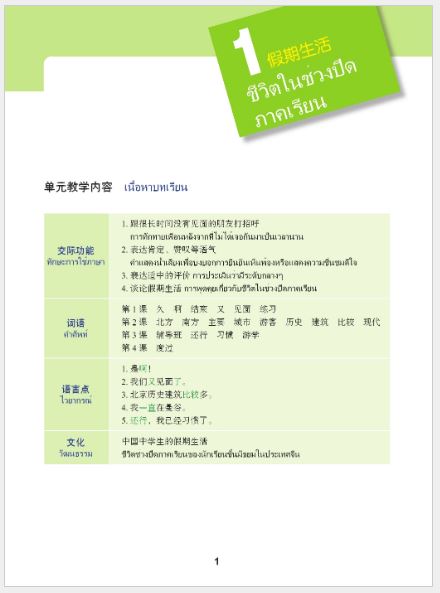 แบบเรียนภาษาจีนวันละนิด เล่ม 7+MPR 天天汉语——泰国中学汉语课本7 Everyday Chinese ---Chinese Course Book for Middle Schools in Thailand 7 +MPR