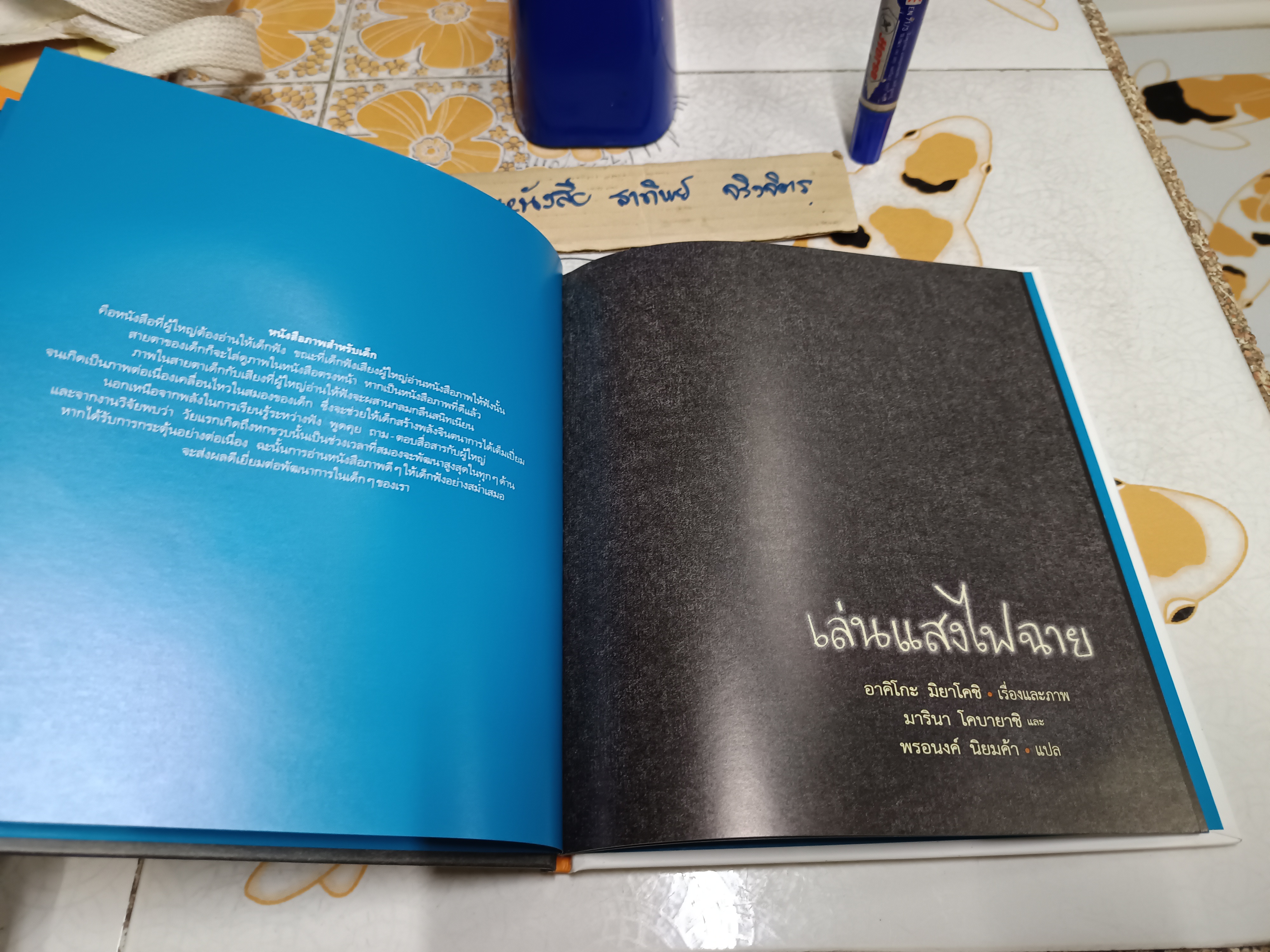 เล่นแสงไฟฉาย (ปกแข็ง) สำนักพิมพ์ : Amarin Kids พิมพ์ 2/2560