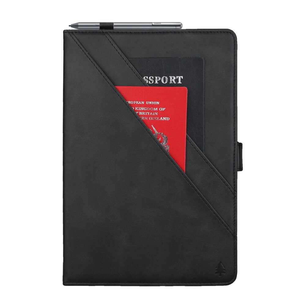 เคส Huawei MediaPad M6 8.4 #เคสฝาพับหนัง PU ช่องเสียบการ์ดภายนอกและภายใน Flip Card Slots Stand Leather