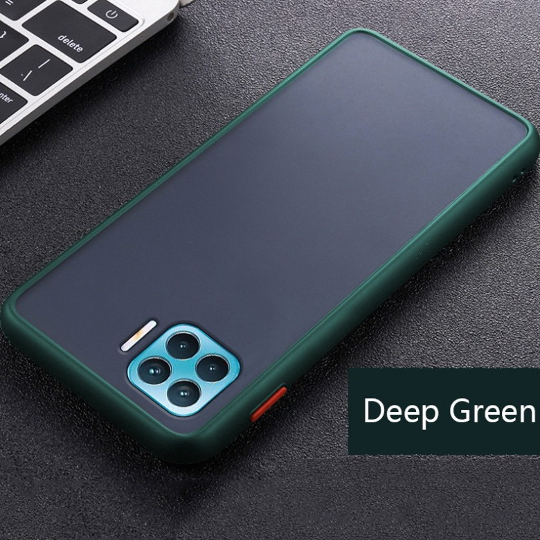 เคส Oppo A93 #เคสฝาหลังซิลิโคนโปร่งแสงขอบนิ่ม Frosted Translucent Silicone Case