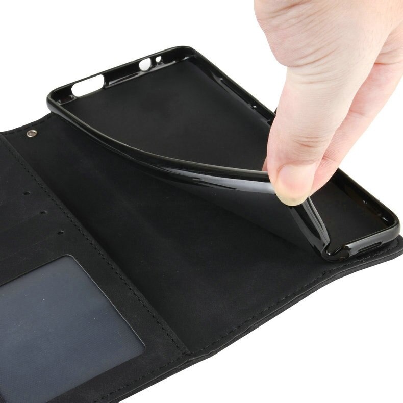 เคส Xiaomi Mi 11 #เคสฝาพับหนัง PU มีช่องเสียบบัตรอื่นๆในตัว Geometric Pattern Leather Card Holder Protective