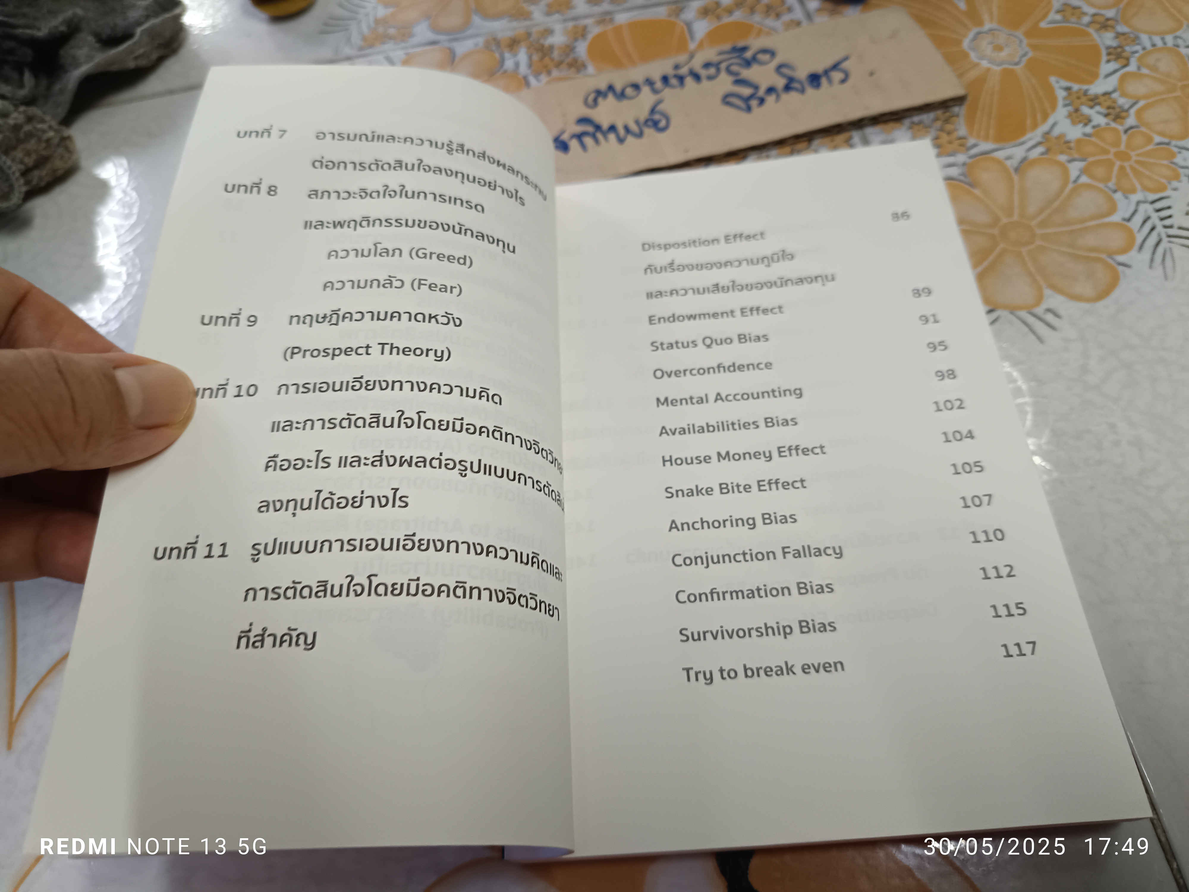 ความคิดและจิตวิทยาของนักลงทุน : Investor Thinking and Investment Psychology วริทธ์พล อินทร์เนียม เขียน **สินค้าหมด**