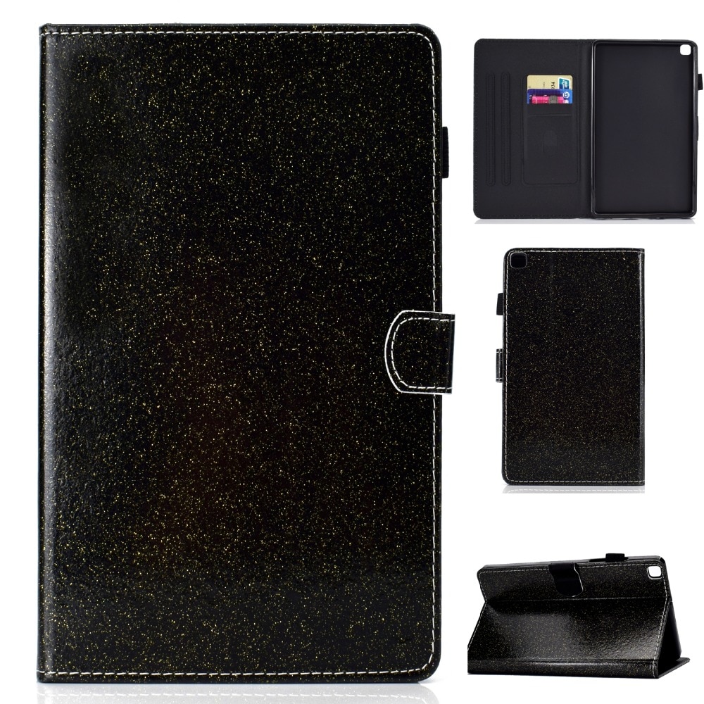 Case Samsung Galaxy Tab S6 Lite 10.4 SM-P610 P615 P617 #เคสฝาพับหนัง PU มีช่องใส่บัตร Glitter Powder Magnetic Stand Wallet PU Leather